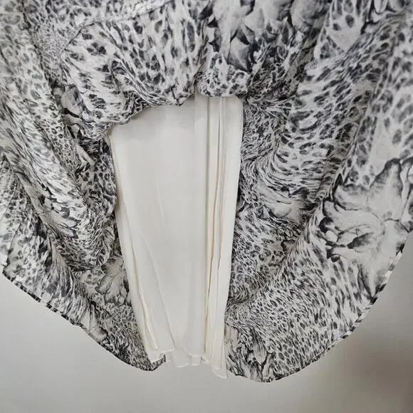 NWT All Saints Women's Gray Patterned Dress Size 2 - Picture 6 of 7